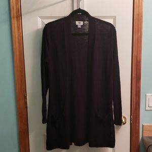 Open-Front Long-Line Sweater